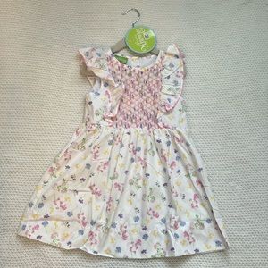 Smocked Auctions - Geometric Bodice Smocked Blooming Dress